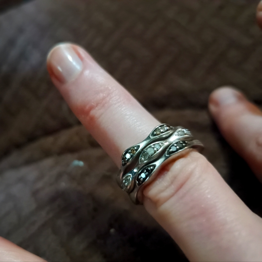 3 band diamond ring